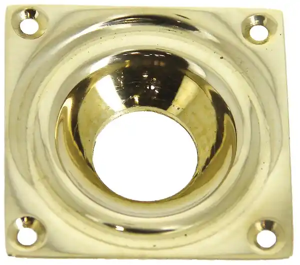 Entrée cuvette 60x60mm cylindre 23mm laiton poli - DEVISMES - 30360D23LP Retour Gratuit
