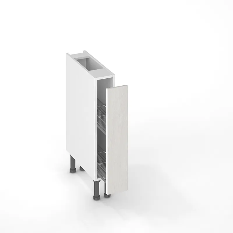Façade effet bois blanc pour meuble range-épices Nature muratti-04 70 x 15 cm OFITRES Prix Bas
