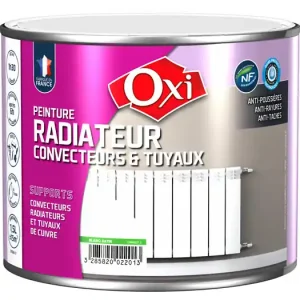 Peinture radiateur et tuyaux - Acrylique - Blanc satin 1,5L OXI Achetez Aujourd'hui