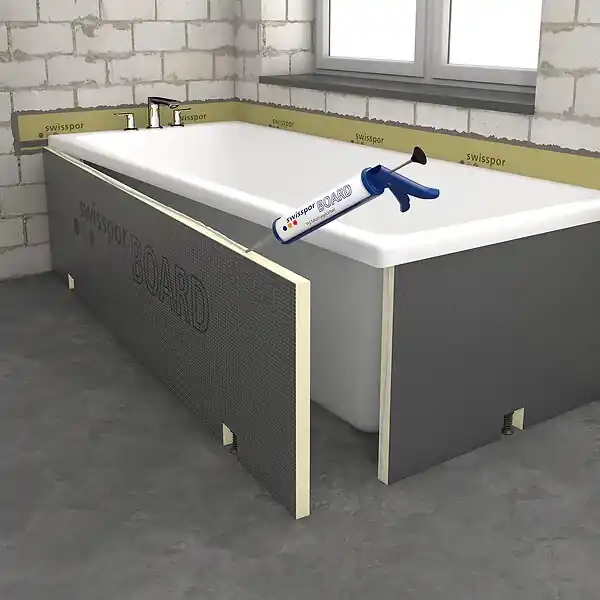 Réduction Habillage baignoire 1800x600x30mm - Prêt à carreler CERATECH
