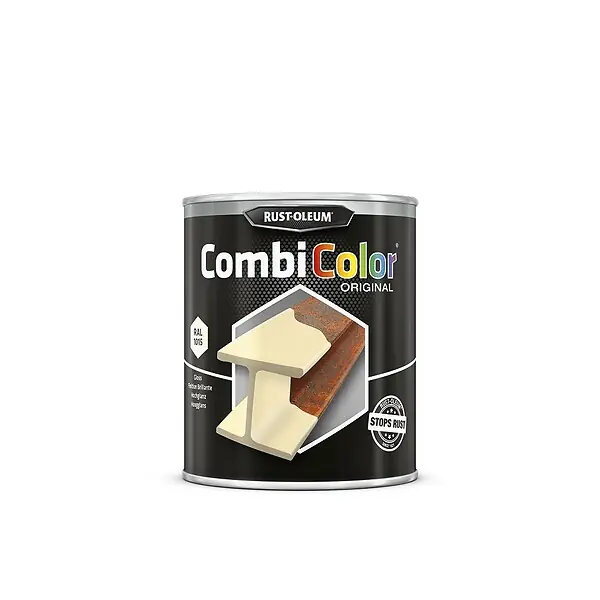 Primaire de protection antirouille et finition CombiColor Original ivoire clair RAL 1015 pot 750ml - RUST-OLEUM - 7342.0.75 Super Prix