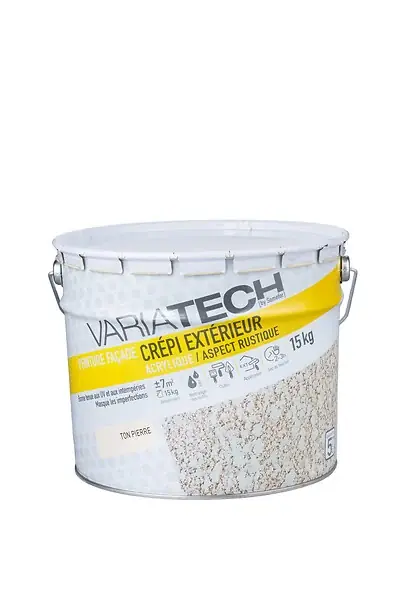 Nouvel Arrivage Crépi extérieur aspect rustique ton pierre - 15kg VARIATECH