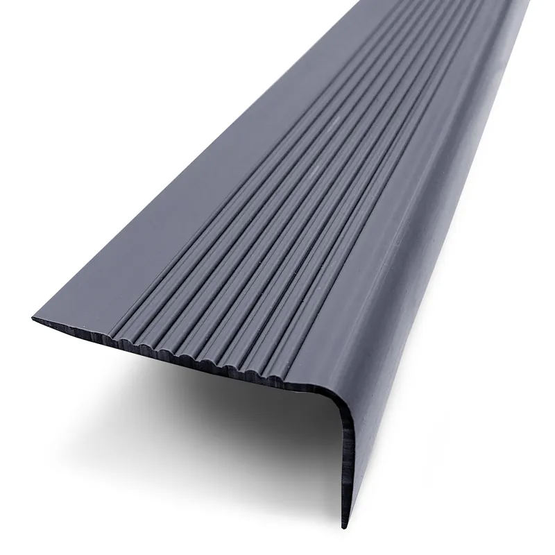 Nez de marche à coller PVC gris ép. 44 mm long. 170 cm GERFLOR Meilleure Vente