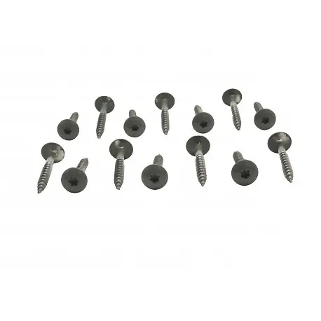 Prix Cassé Kit de 50 vis 4,8 x 38 mm tork laquées pour bardage HPL Gris Quartz, Longueur de la vis - 38 mm MCCOVER