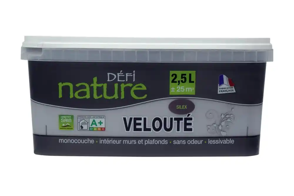Acheter Direct Peinture naturelle murale Silex velours 2,5 l - DEFI NATURE