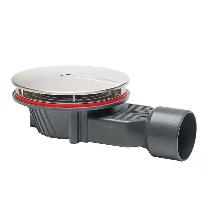 Acheter Direct Bonde de douche dome métal diamètre 90 mm Slim+ WIRQUIN