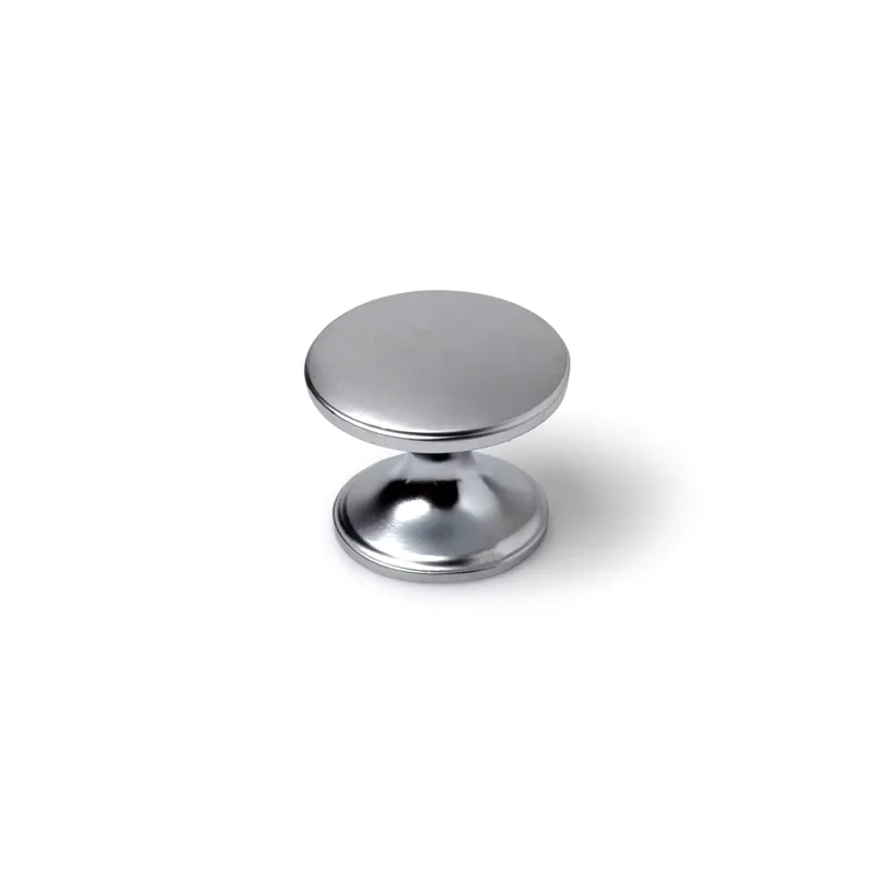 Usine Directe Bouton de meuble rond chromé mat diamètre 33 mm REI