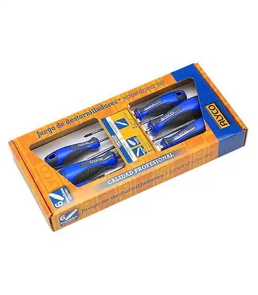Set De 6 Tournevis Alyco 119050 Affaire À Saisir