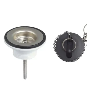Bonde pour lavabo à bouchon grille inox WIRQUIN Paiement Sécurisé