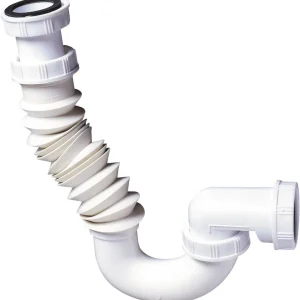 Acheter Direct Siphon multi-positions extensible blanc Ø40 mm pour évier - WIRQUIN