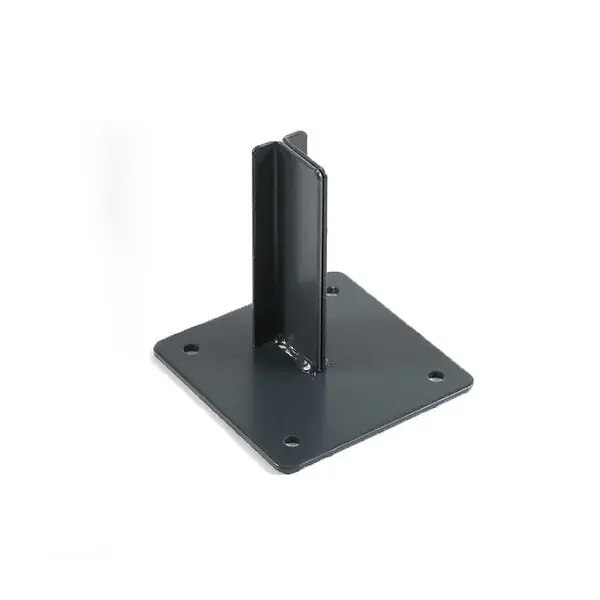 Satisfait Ou Remboursé Platine pour poteau de clôture multifonction LARKO Gris anthracite RAL 7016, l.15 cm, L.15 cm MCCOVER
