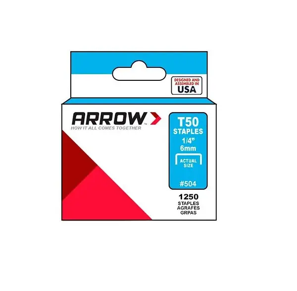 Nouvelle Collection Boîte de 1000 agrafes T50 8 mm Arrow
