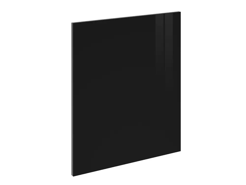 Prix Bas Porte pour meuble de cuisine Cristal noir brillant 70 x 60 cm OFITRES