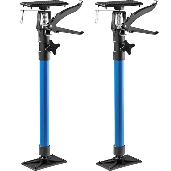 2 Etai de Soutien à Gâchette Télescopique de 51 cm à 115 cm TECTAKE Bon Marché