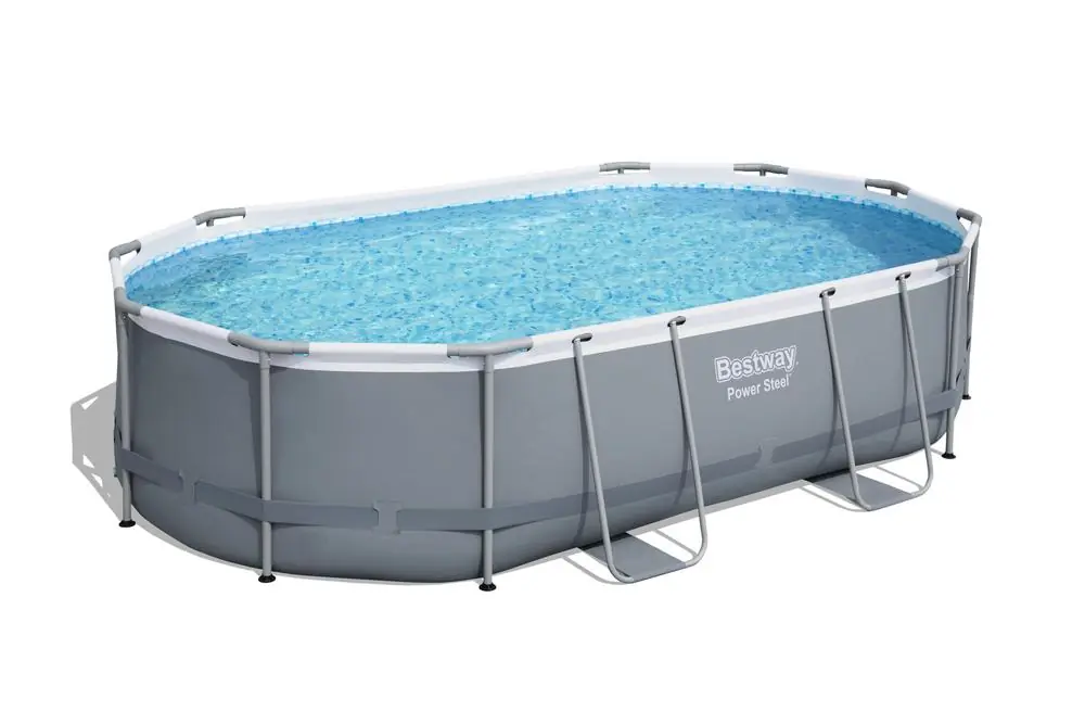 Piscine hors sol ovale métal 488 x 308 cm hauteur 107 cm - BESTWAY Petit Prix