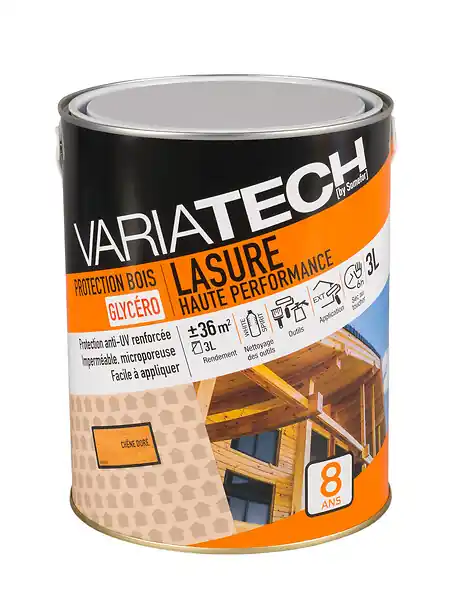 Lasure Haute Performance - Chêne Doré - 3L VARIATECH Solde