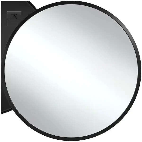 Miroir mural rond FIONA avec cadre en aluminium noir TECTAKE Jusqu'à Épuisement Des Stocks