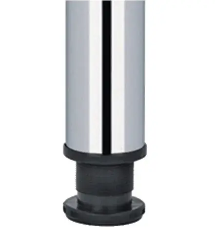 Pied de table RONDELLA diamètre 60mm hauteur 710mm finition aspect inox - 635.24.074 HANGER Meilleur Choix