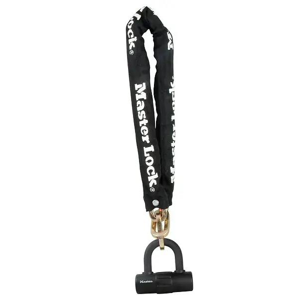 Dernière Chance Chaîne antivol vélo avec mini U MASTER LOCK