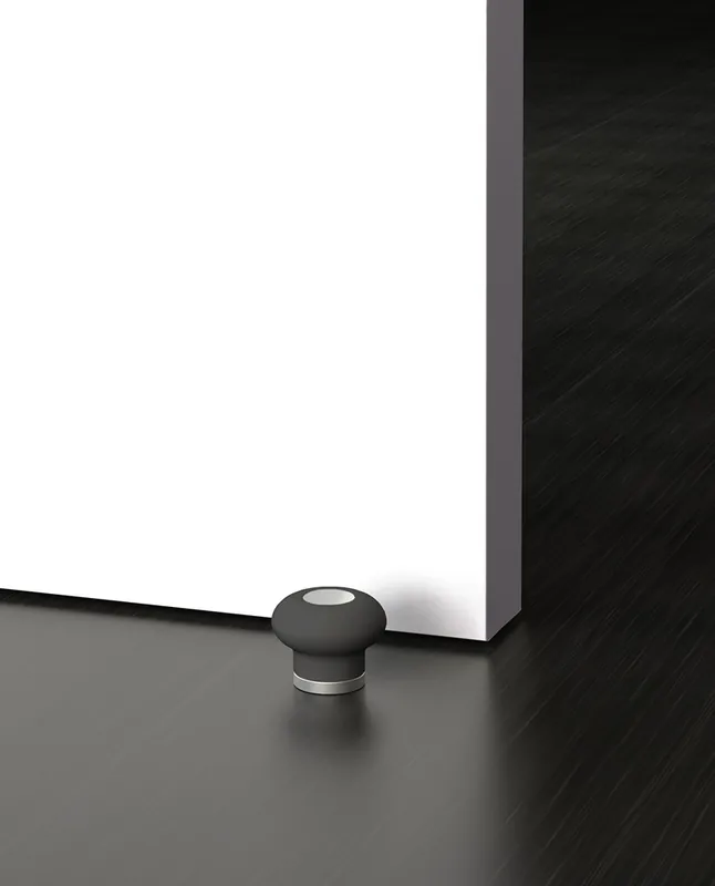 Butée de porte Soft adhésive ou à visser gris REI Nouvelle Collection