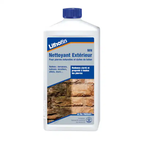 Achat Immédiat Lithofin MN Nettoyant exterieur - Nettoyant Pour Pierre Naturelle 1L