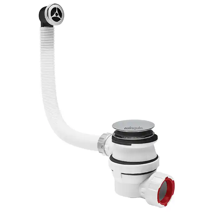Petit Prix Siphon pour lavabo ultra-compact avec bonde Quick Clac et trop plein 32 mm Nano 6.7 WIRQUIN