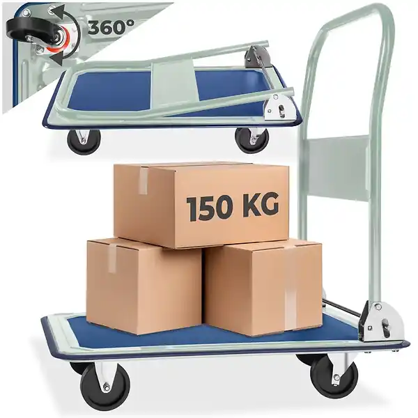 Meilleure Vente Chariot de transport 150 kg blanc TECTAKE