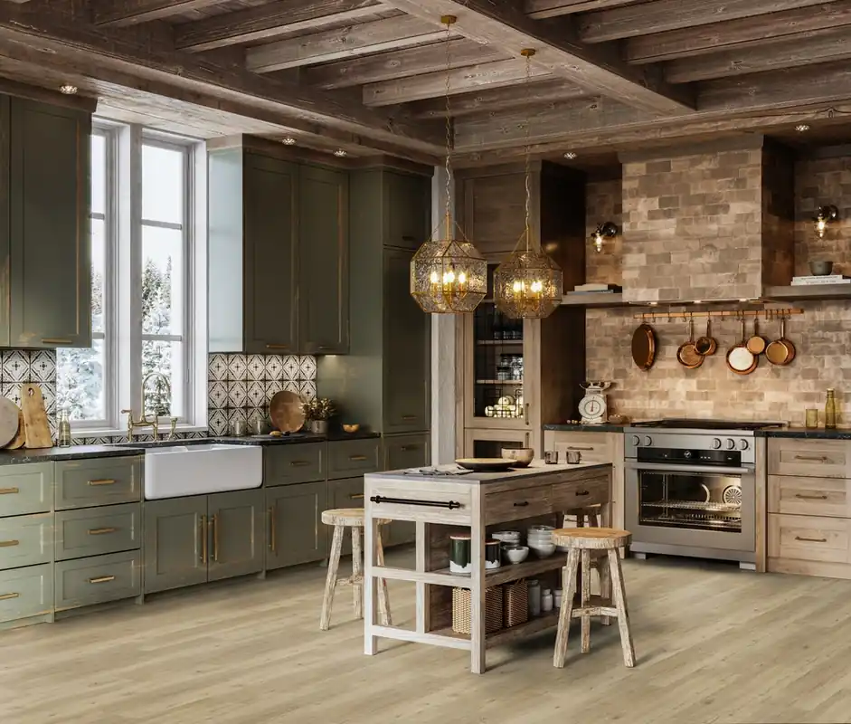 Quantité Limitée Sol vinyle effet bois taupe COLUMBIA ép 4,5 mm 21,2 x 123,9 cm compatible pièce humide paquet de 2,10 m² GERFLOR