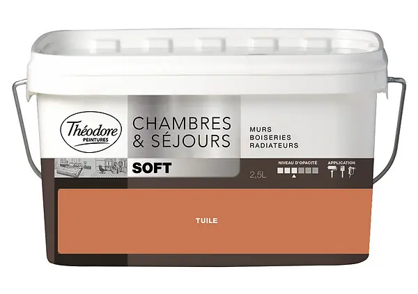 Meilleur Prix Peinture murale intérieure Ch&sej MG Soft Tuile 2,5L THEODORE PEINTURES