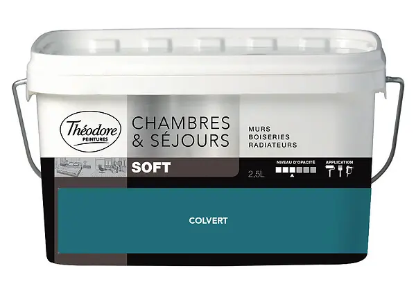 Peinture murale Chambres & Séjours Soft Colvert 2,5L THEODORE PEINTURES Dernier Modèle