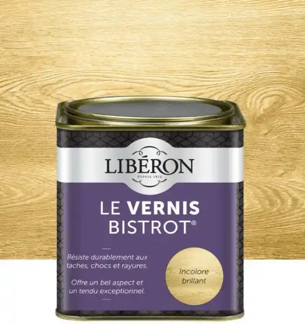Vernis bistrot brillant incolore 500 ml LIBERON Dernier Modèle