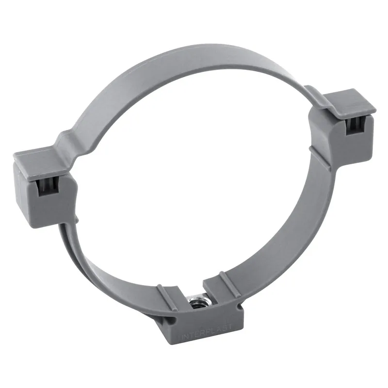 Nouveauté Collier de fixation sans vis PVC évacuation Ø80 - FITT