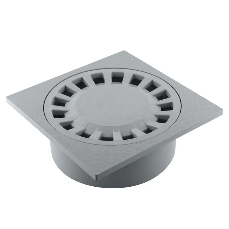Commander Vite Siphon de cour 200x200mm sortie intégrée Ø63/80/100 gris - FITT