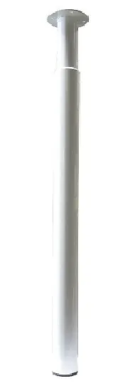 Pied de table zoom - blanc - 700-1100 V-WAX Offre Exclusive