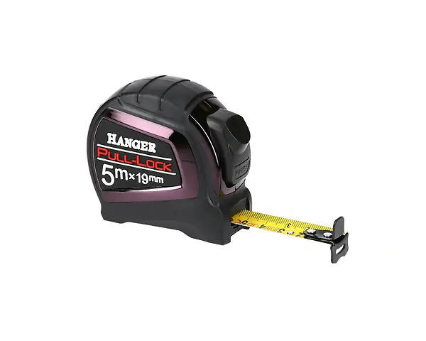 Mètre ruban 5m x 25mm ‘Pull Lock‘ - HANGER - 100041 Commande En Gros