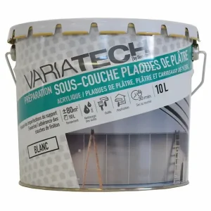 Prix Réduit Sous-couche plaques de plâtre - Acrylique - Blanc - 10L VARIATECH