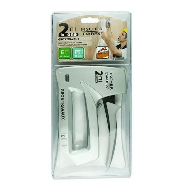 Agrafeuse cloueuse manuelle - Corps métal - 6 à 14mm FISCHER DAREX Promotion Saisonnière