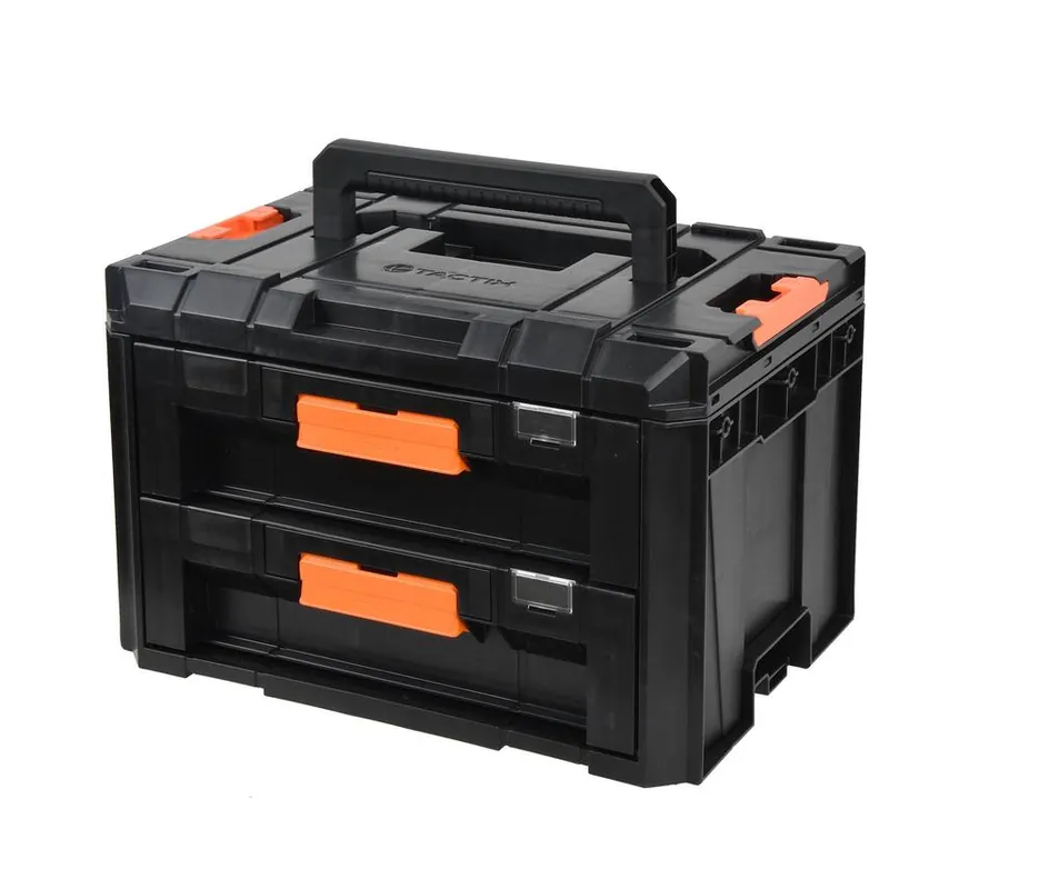 Vente Directe Caisse de rangement 2 tiroirs modulaire - TACTIX