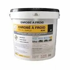 Pot d‘enrobé à froid noir - 25kg - Réparation nids de poule JARDIBRIC Acheter Direct