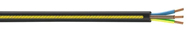 Câble électrique cuivre U1000 R2V 3G2.5mm2 Noir - 25m NEXANS Prix Choc