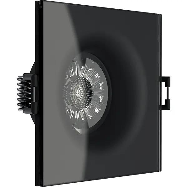 Spots encastrables carrés noirs - GU10 - 50W - IP44 XANLITE Remise