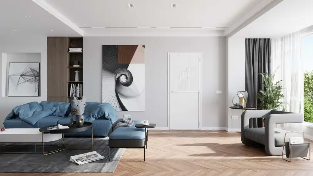 Bloc-porte aluminium blanc style Atelier H.204 x l.73 cm avec vitrage verre blanc dépoli poussant gauche - OPTIMUM Bon Marché