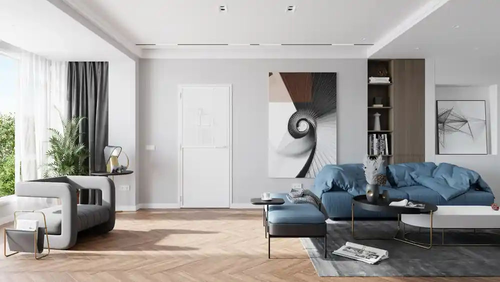Prix Réduit Bloc-porte aluminium blanc style Atelier H.204 x l.93 cm avec vitrage verre blanc dépoli poussant droit - OPTIMUM
