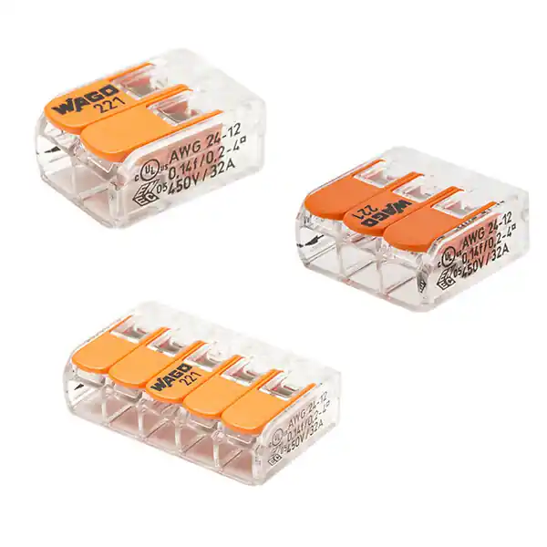 Seulement Aujourd'hui WAGO Pot de 100 bornes de connexion automatique S221 2,3 et 5 entrées