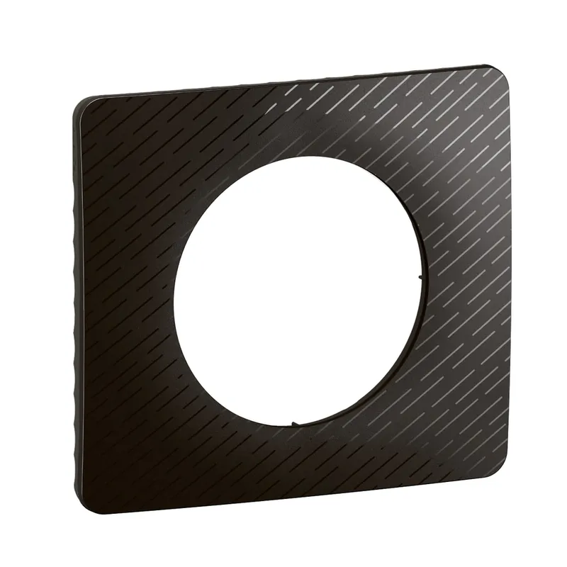 Plaque de finition 1 poste noir météore - Céliane LEGRAND Acheter En Ligne