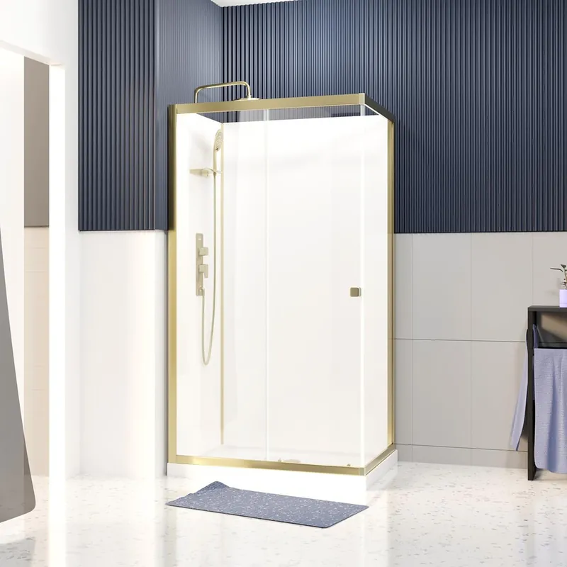 Cabine de douche Goldy rectangle 110 x 80 cm AURLANE Remise