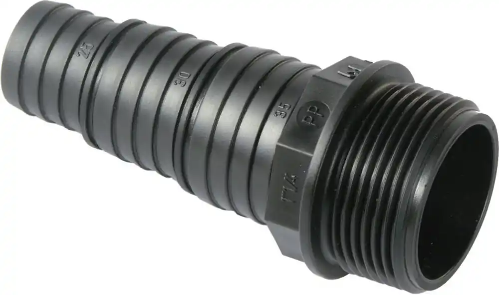 Embout cannelé polypropylène mâle 1" (26/34) Réduction