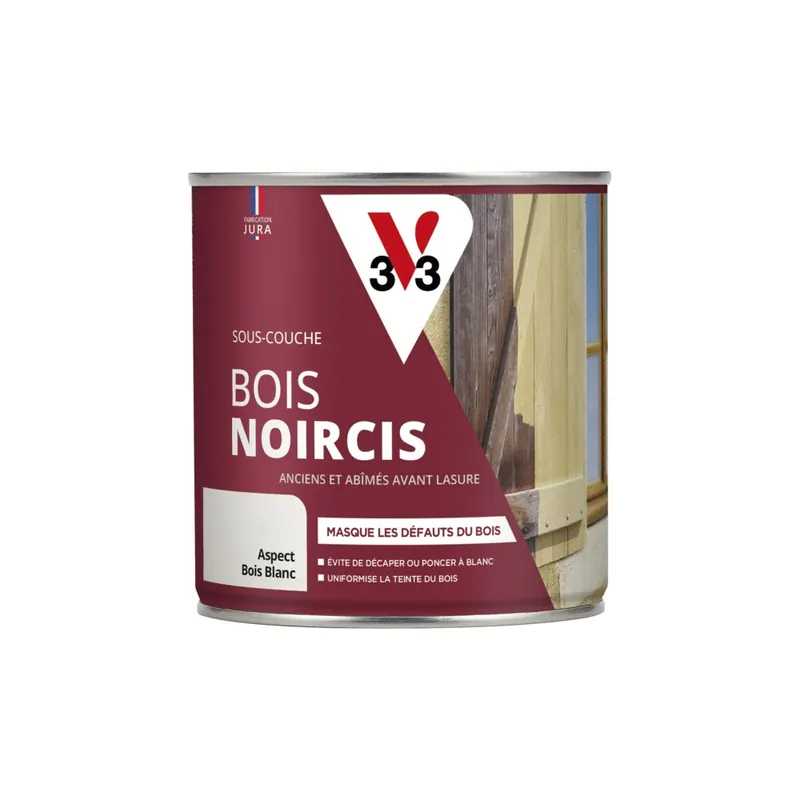 Sous-couche pour bois noircis incolore 500 ml V33 Dernière Chance