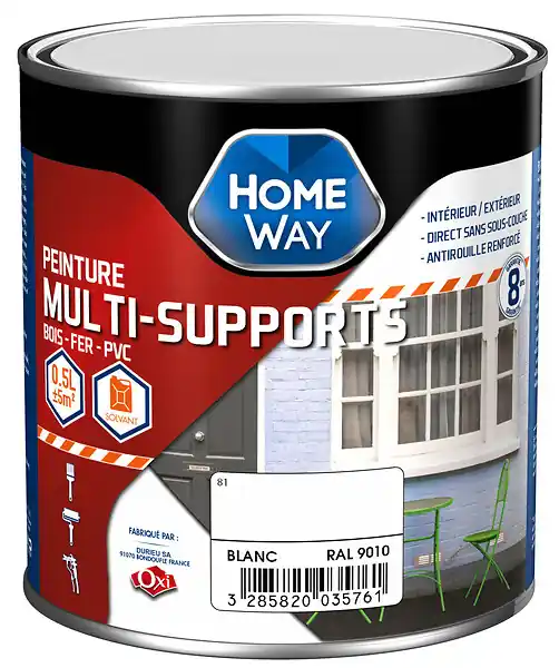 Peinture multi-supports - Vert mousse RAL 6005 - 2.5L HOMEWAY Solde