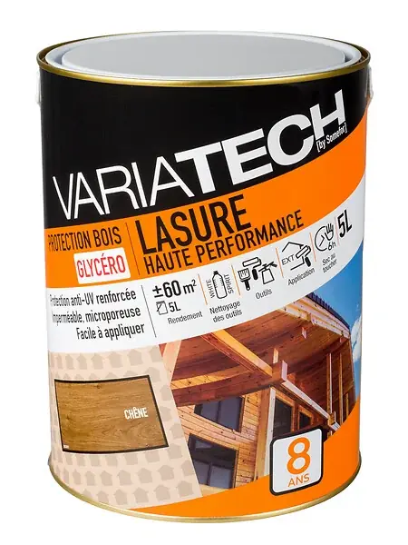 Vente Flash Lasure Haute Performance Chêne 5L VARIATECH